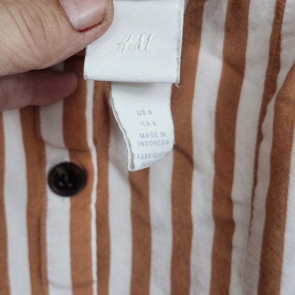 H&M Tan and White Striped Camisole - Picture 3 of 4